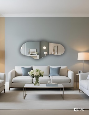 Espejo irregular Ard Decorativo de pared Glanz Cloud