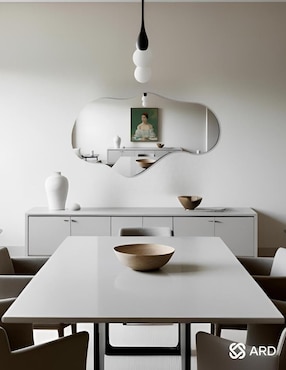 Espejo irregular Ard Decorativo de pared Glanz Cloud