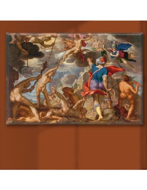 Cuadro decorativo Industria Grafica Ciento 23 batalla dioses y los gigantes