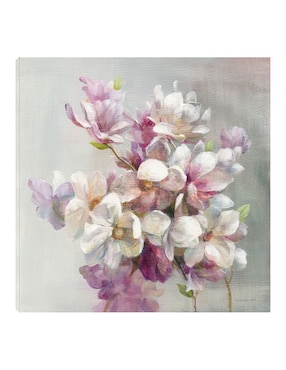Cuadro decorativo Dulce magnolia técnica mixta Cuadros Jr Arreglo Floral