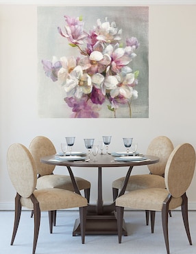 Cuadro decorativo Dulce magnolia técnica mixta Cuadros Jr Arreglo Floral