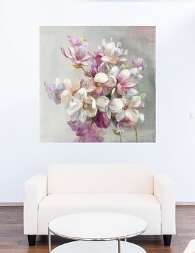 Cuadro decorativo Dulce magnolia técnica mixta Cuadros Jr Arreglo Floral