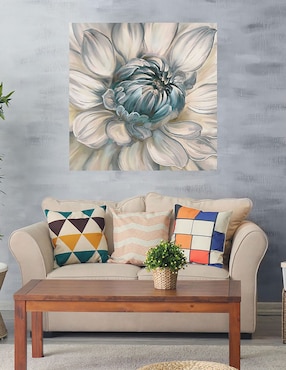 Cuadro decorativo Dahlia Azul II técnica mixta Cuadros Jr Floración