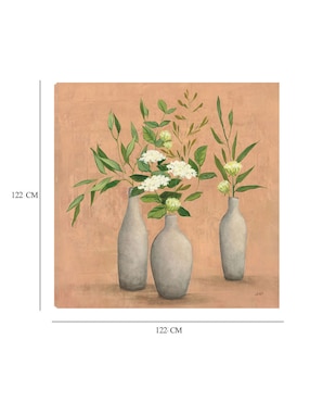Cuadro decorativo Bouquet natural I técnica mixta Cuadros Jr Floreros