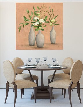 Cuadro decorativo Bouquet natural I técnica mixta Cuadros Jr Floreros