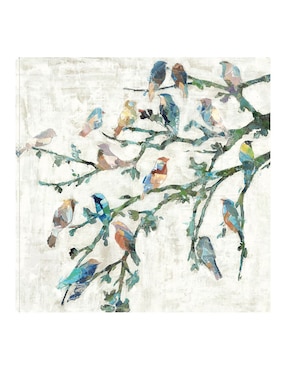 Cuadro decorativo Alas de Primavera I técnica mixta Cuadros Jr Aves Silvestres