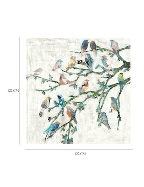 Cuadro decorativo Alas de Primavera I técnica mixta Cuadros Jr Aves Silvestres