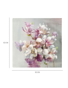 Cuadro decorativo Dulce magnolia técnica mixta Cuadros Jr Arreglo Floral