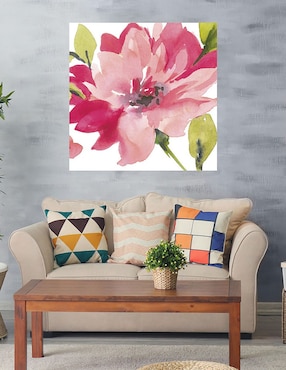 Cuadro decorativo Flor Carmesí II técnica mixta Cuadros Jr Floración