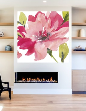 Cuadro decorativo Flor Carmesí II técnica mixta Cuadros Jr Floración