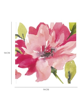 Cuadro decorativo Flor Carmesí II técnica mixta Cuadros Jr Floración