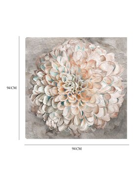 Cuadro decorativo Confeti dahlia técnica mixta Cuadros Jr Floración