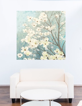 Cuadro decorativo Flor de Cornejo I técnica mixta Cuadros Jr Floración