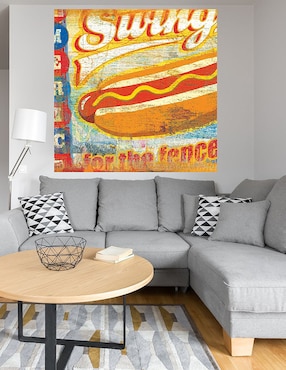 Cuadro decorativo Balancearse por las cercas técnica mixta Cuadros Jr Publicidad
