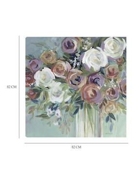 Cuadro decorativo Bouquet Confeti II técnica mixta Cuadros Jr Floreros