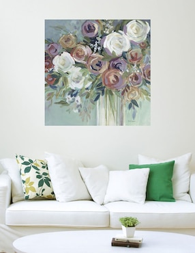 Cuadro decorativo Bouquet Confeti II técnica mixta Cuadros Jr Floreros
