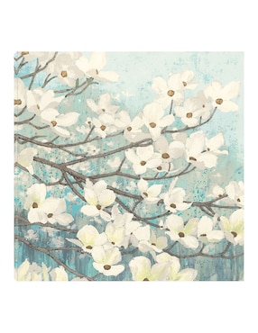 Cuadro decorativo Flor de Cornejo II técnica mixta Cuadros Jr Floración