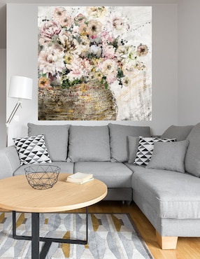 Cuadro decorativo Cortijo fresco técnica mixta Cuadros Jr Arreglo Floral
