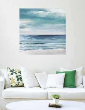 Cuadro decorativo Costa Azul Plata II técnica mixta Cuadros Jr Playas