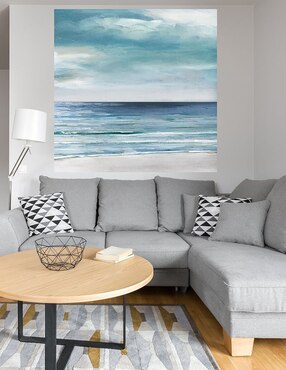 Cuadro decorativo Costa Azul Plata II técnica mixta Cuadros Jr Playas