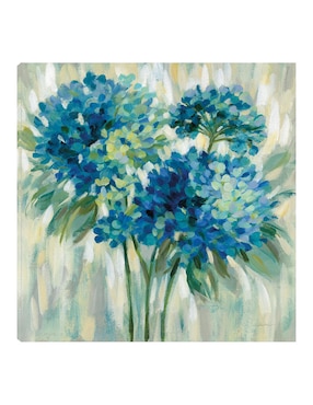 Cuadro decorativo Estallido de hortensias técnica mixta Cuadros Jr Floración