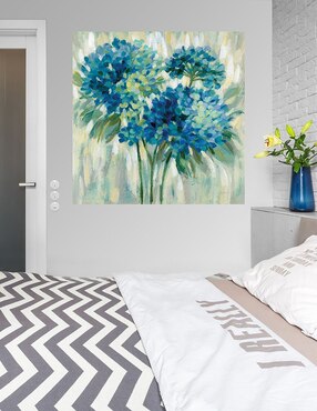 Cuadro decorativo Estallido de hortensias técnica mixta Cuadros Jr Floración