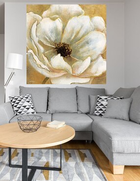 Cuadro decorativo Esplendor dorado I técnica mixta Cuadros Jr Floración