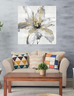 Cuadro decorativo Flor de corazón de oro técnica mixta Cuadros Jr Floración