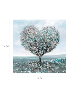 Cuadro decorativo Árbol de amor técnica mixta Cuadros Jr Árboles
