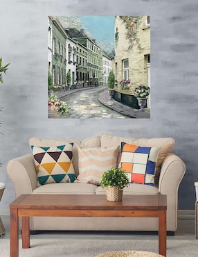 Cuadro decorativo Calle en Villa I técnica mixta Cuadros Jr Lugares