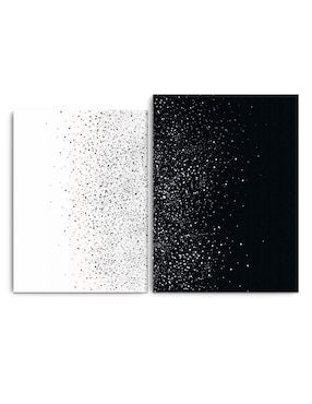 Set Cuadro Decorativo Canvas Art Universo De Estrellas Con Barniz A Registro