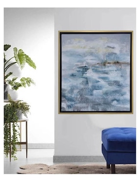 Pintura Horizonte azul técnica acrílico Lune Art Gallery