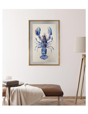 Pintura Langosta técnica acrílico Lune Art Gallery Frutas del mar
