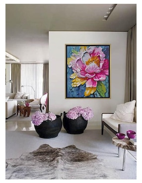 Pintura Flowers técnica mixta Lune Art Gallery