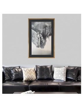 Pintura Dos Equinos en Libertad técnica acrílico Lune Art Gallery Caballos