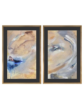 Set pinturas Universe técnica mixta Lune Art Gallery Abstractos