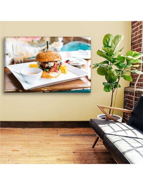 Cuadro decorativo Industria Grafica Ciento 23 Hamburguesa gourmet