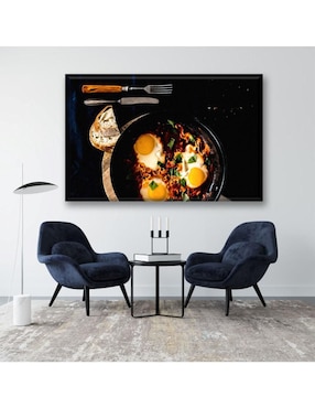 Cuadro decorativo Industria Grafica Ciento 23 Sartén con huevos estrellados