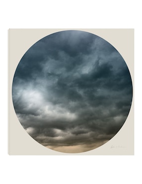Cuadro decorativo Nubes en círculo I técnica mixta Cuadros Jr Inspiración