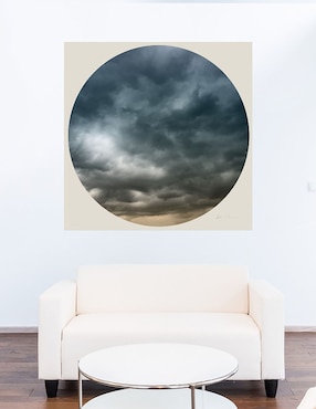 Cuadro decorativo Nubes en círculo I técnica mixta Cuadros Jr Inspiración