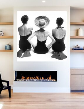 Cuadro decorativo Modelos de trajes de baño de 1950 técnica mixta Cuadros Jr Gente