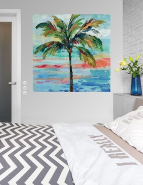 Cuadro decorativo Palma californiana II técnica mixta Cuadros Jr Trópico