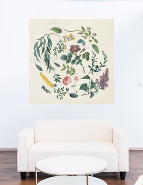 Cuadro decorativo Jardín victoriano I técnica mixta Cuadros Jr Floración