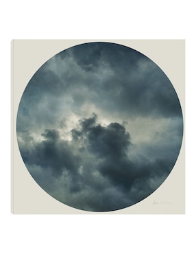 Cuadro decorativo Nubes en círculo II técnica mixta Cuadros Jr Inspiración