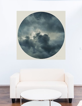 Cuadro decorativo Nubes en círculo II técnica mixta Cuadros Jr Inspiración