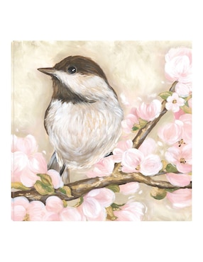 Cuadro decorativo Pájaro dulce técnica mixta Cuadros Jr Aves Silvestres
