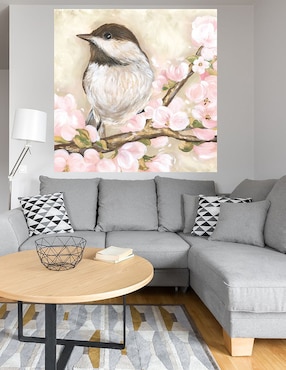 Cuadro decorativo Pájaro dulce técnica mixta Cuadros Jr Aves Silvestres