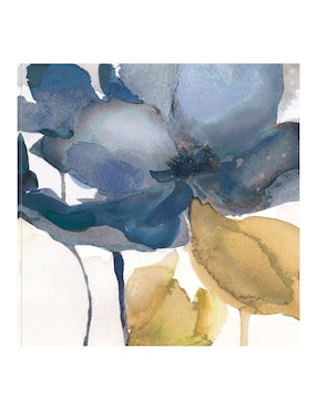 Cuadro decorativo Nota azul II técnica mixta Cuadros Jr Floración