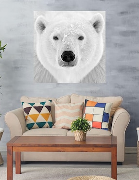 Cuadro decorativo Oso polar técnica mixta Cuadros Jr Vida Silvestre