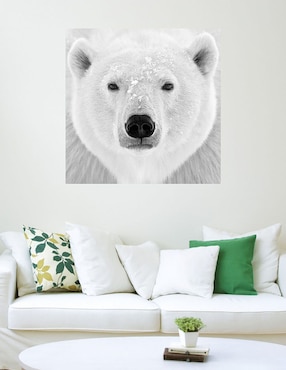 Cuadro decorativo Oso polar técnica mixta Cuadros Jr Vida Silvestre